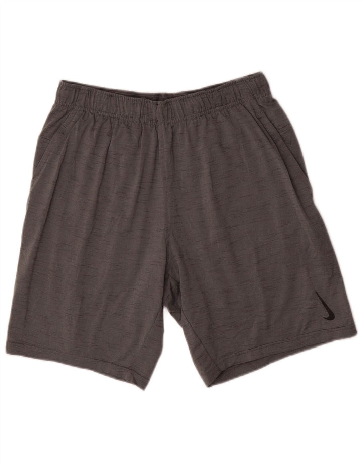 Nike Short de sport Dri Fit Standard pour homme en polyester moucheté gris moyen