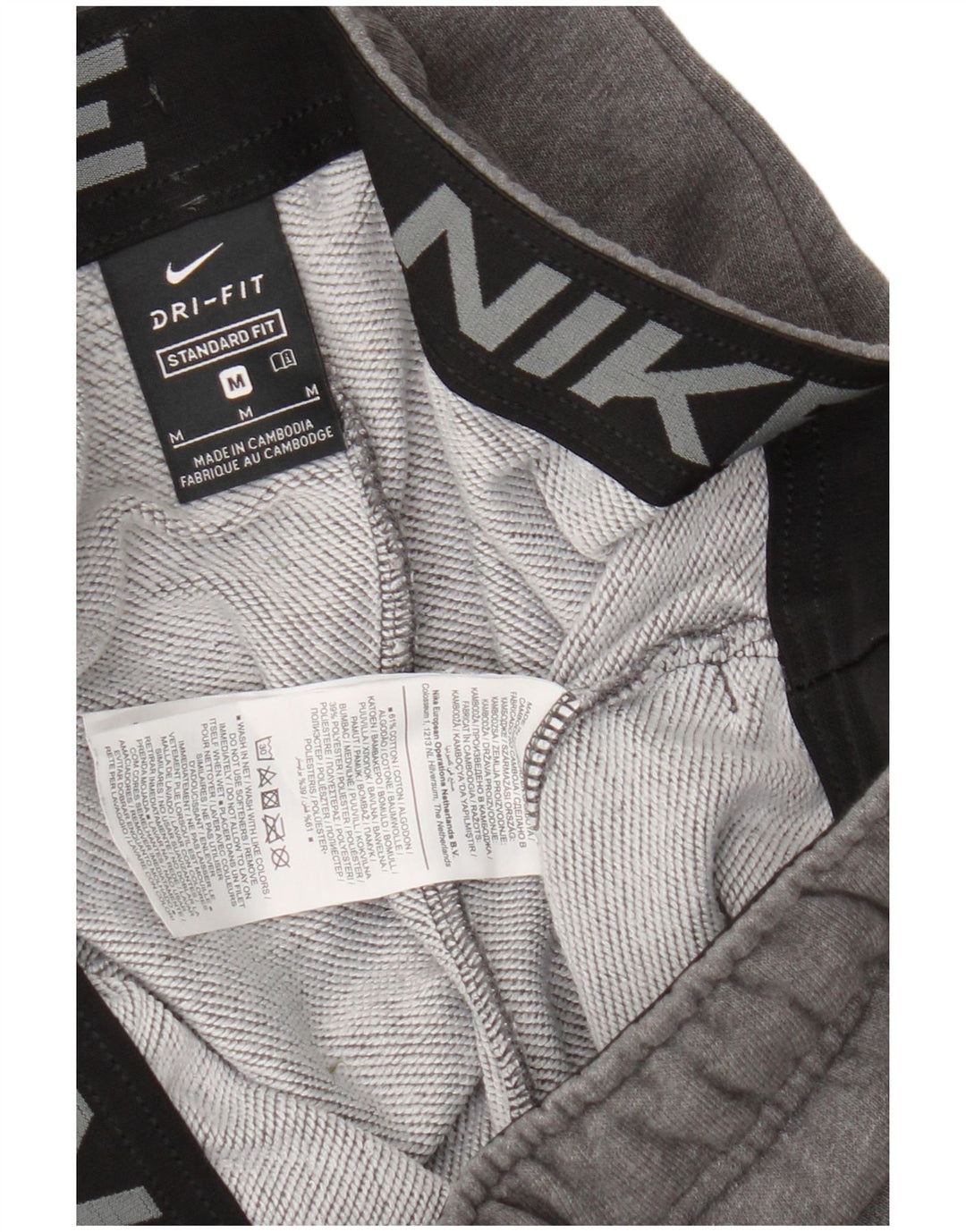 Pantalon de survêtement Nike Dri Fit pour homme, gris moyen moucheté