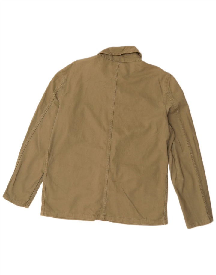Reiss Chemise Surchemise Coton Kaki Moyen Homme
