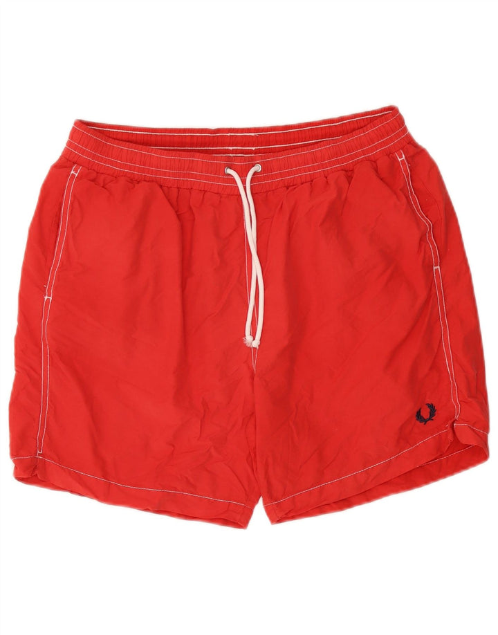 Fred Perry Short de bain homme XL coton rouge
