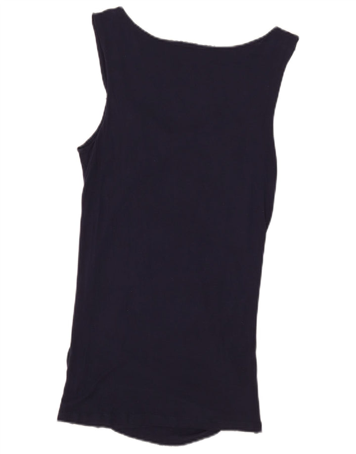 Guess Chemisier sans manches pour femme UK 8 Small Bleu marine