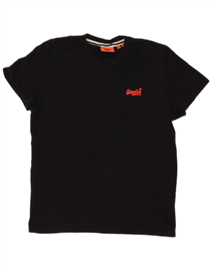 Superdry T-Shirt Femme Top 2XL Noir Coton