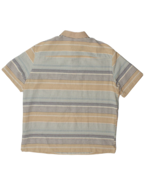 Polo Homme Zara Large Coton Rayé Multicolore