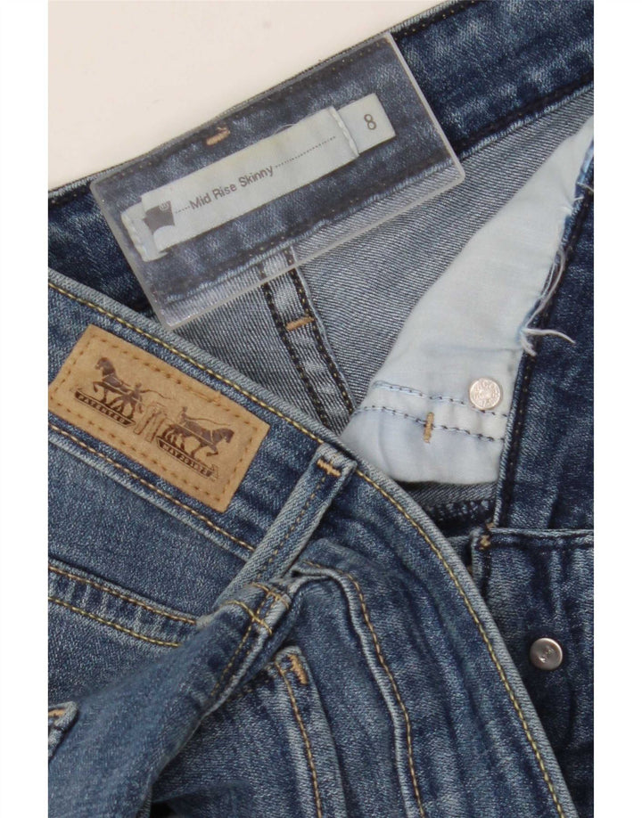 Levi's Jean Skinny Taille Mi-Haute Femme US 8 Medium W30 L31 Bleu