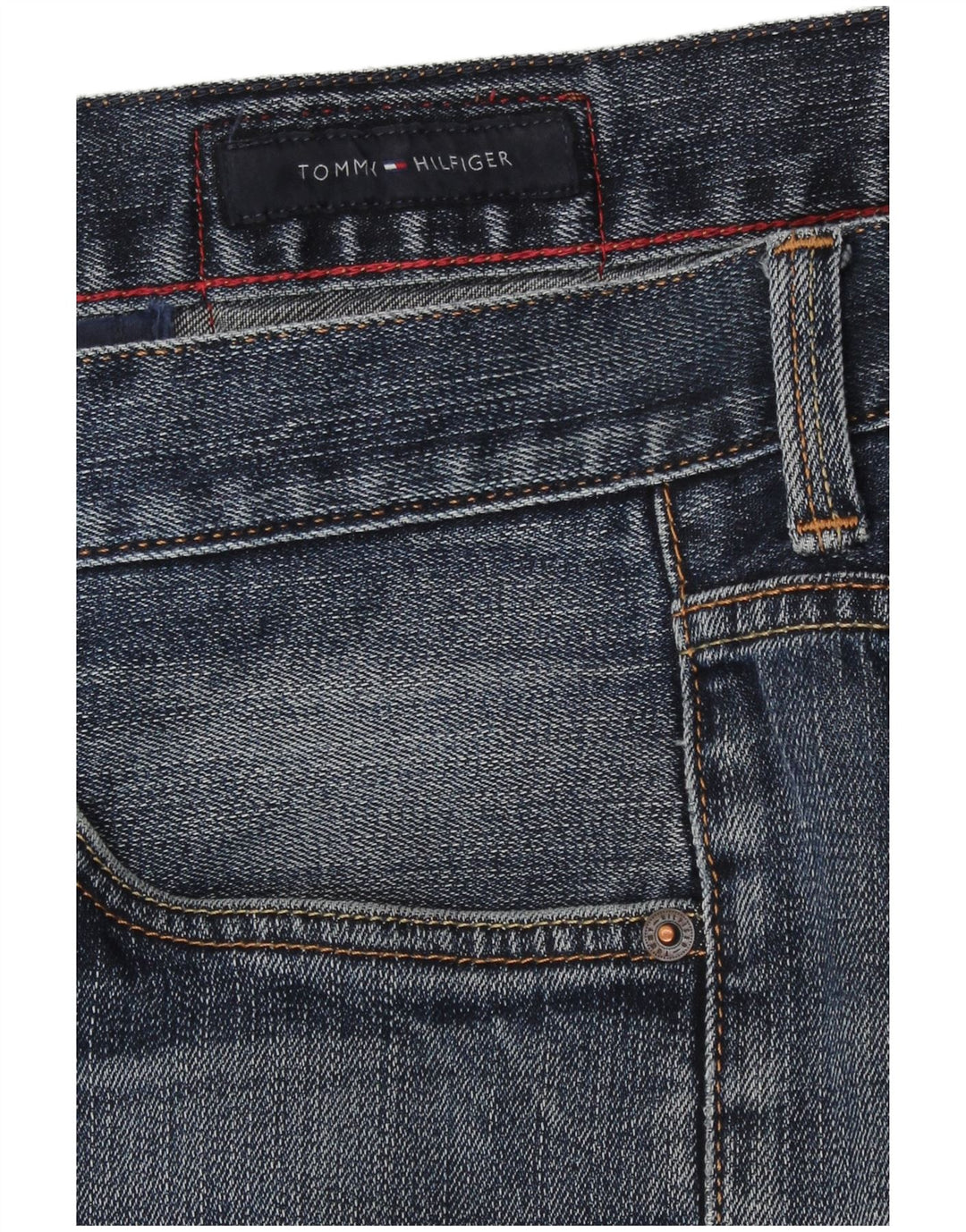 Tommy Hilfiger Jean droit Bleecker homme W32 L32 bleu coton