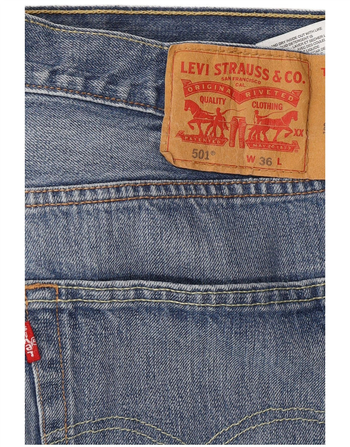 LEVI'S Mens 501 Denim Shorts W36 Large Blue Cotton