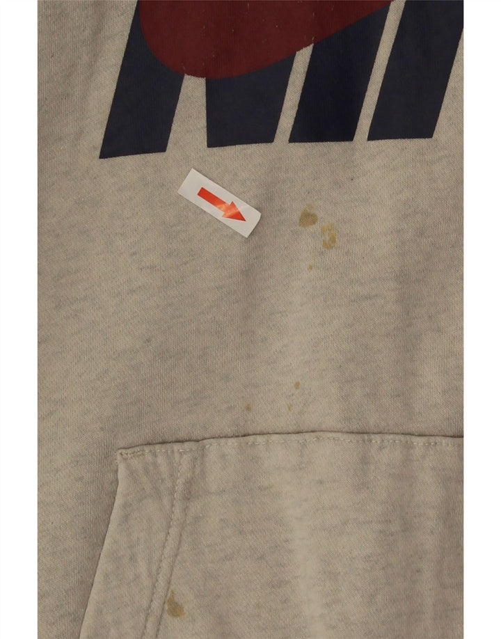 Nike Pull à capuche graphique pour homme Petit coton gris