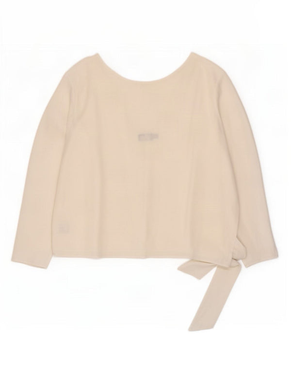 Polo Ralph Lauren Chemisier surdimensionné à nouer sur le devant pour femme UK 18 XL Blanc