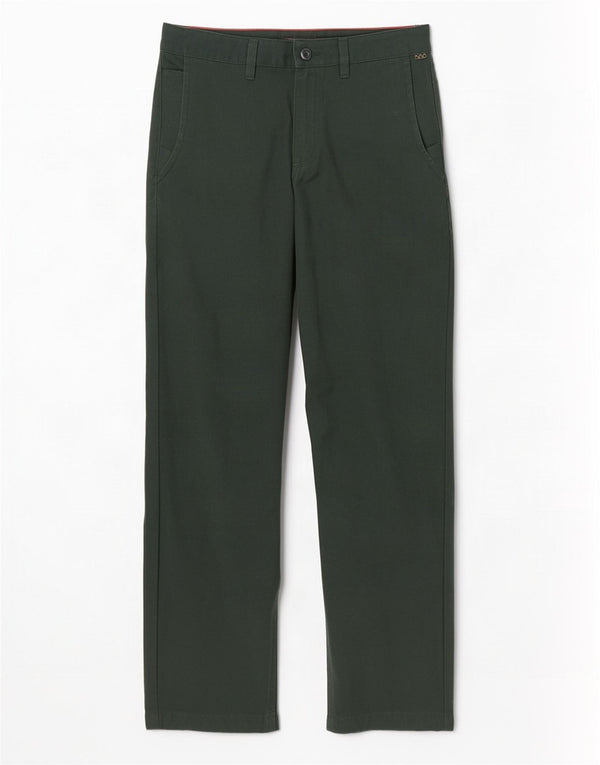 Vans Pantalon chino fuselé décontracté pour homme W32 L30 Vert Coton