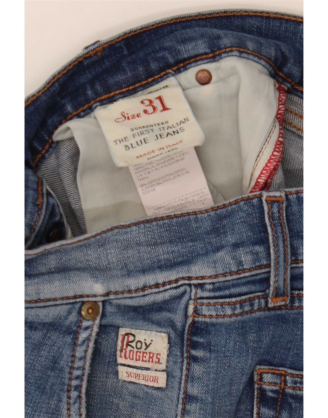 Roy Rogers Jean Slim Femme W31 L26 Bleu Coton