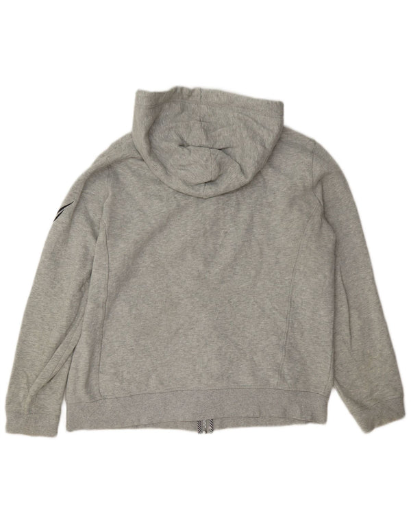 Nautica Pull à capuche zippé graphique pour femme UK 16 Grand coton gris