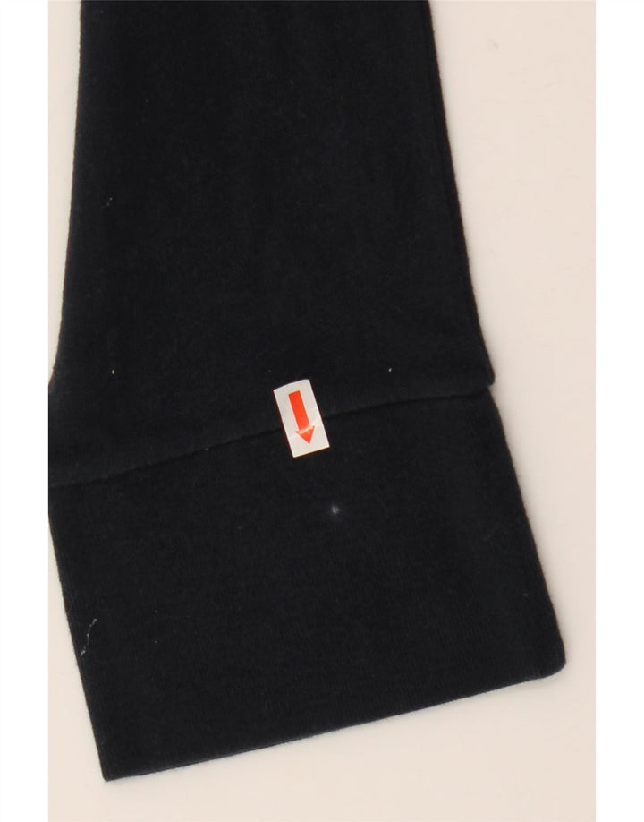 Hollister Haut graphique à manches longues pour hommes, grand coton noir