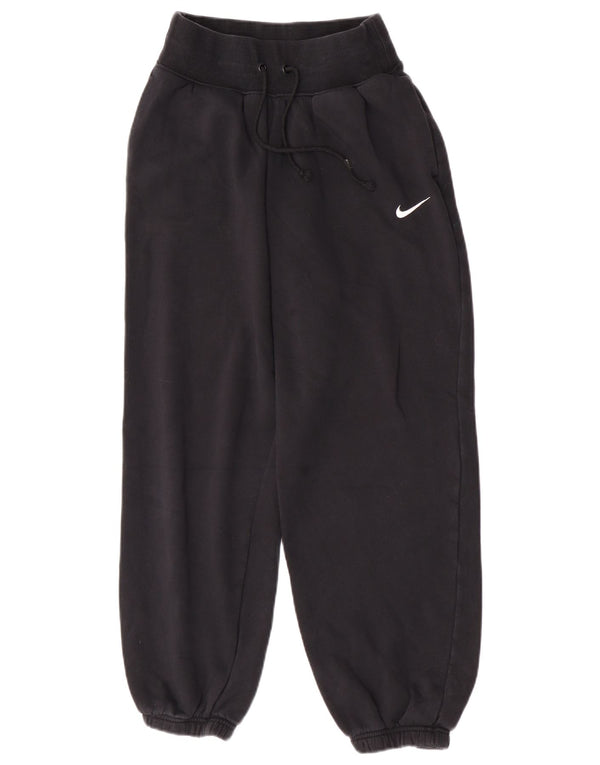 Nike Pantalon de survêtement coupe ample pour femme UK 10 Petit coton noir