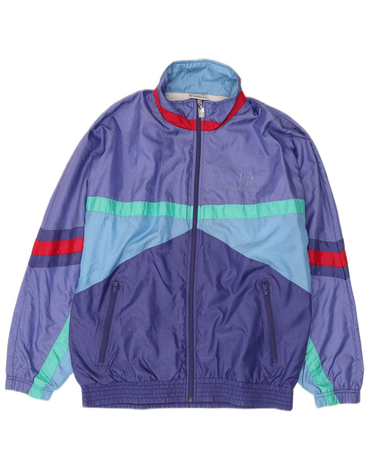Sergio Tacchini Survêtement complet pour homme IT 46 Small Bleu Colourblock Polyamide
