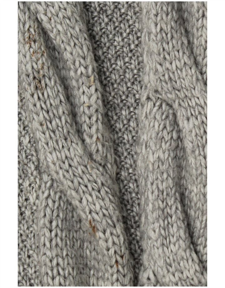 Zara Cardigan ouvert long pour femme UK 14 Gris moyen