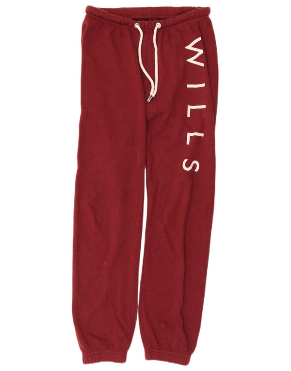 Jack Wills Pantalon de survêtement graphique pour femme Joggers UK 6 XS Coton marron
