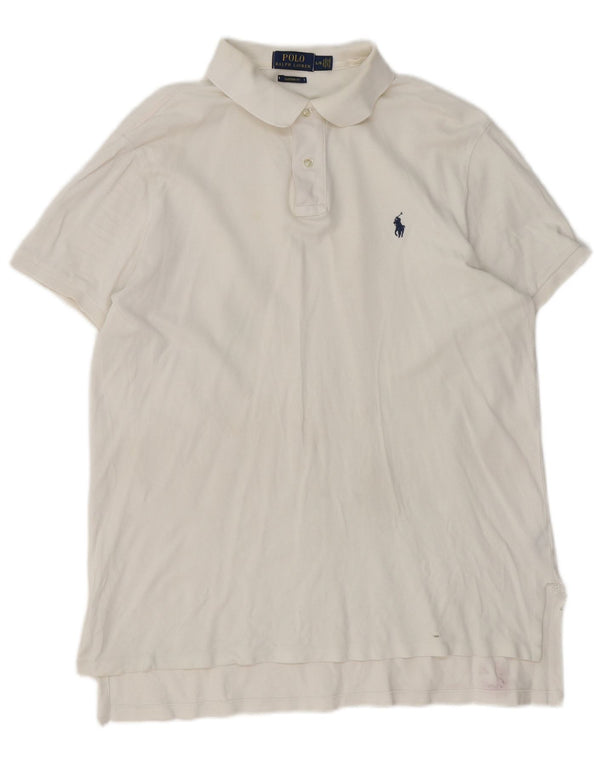 Polo Ralph Lauren Chemise sur mesure pour hommes Grand coton blanc