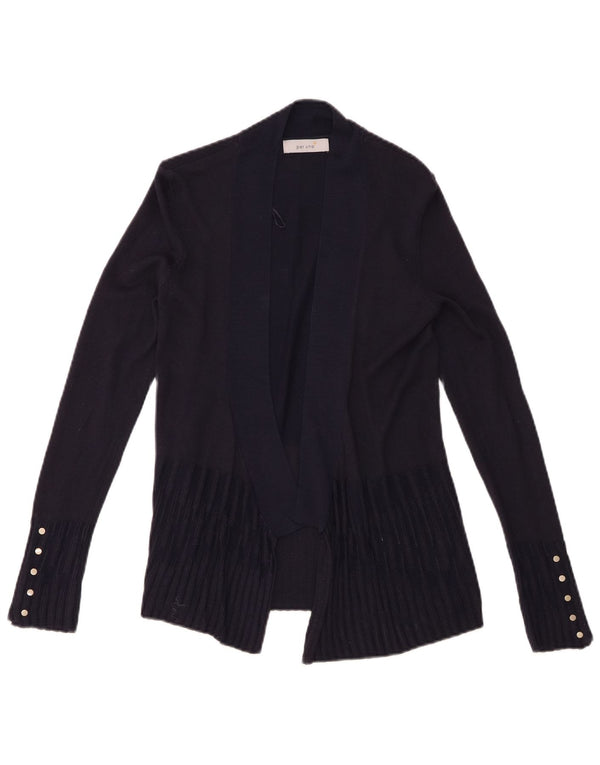Marks & Spencer Pull cardigan ouvert pour femme UK 8 Small Bleu marine Viscose