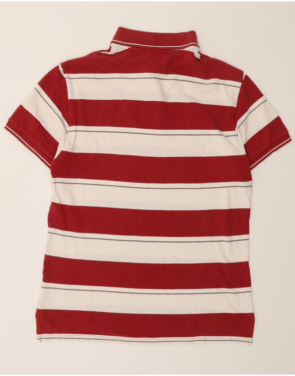 ADIDAS Polo de rugby à manches courtes Miami Heat homme rayé rouge moyen