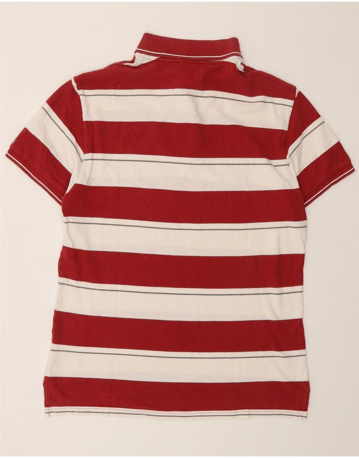 ADIDAS Polo de rugby à manches courtes Miami Heat homme rayé rouge moyen