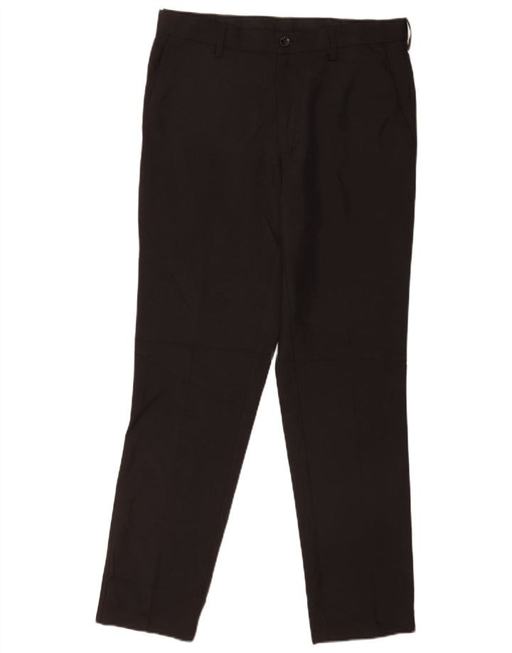 Marks & Spencer Pantalon décontracté coupe slim pour homme W32 L31 Noir Polyester