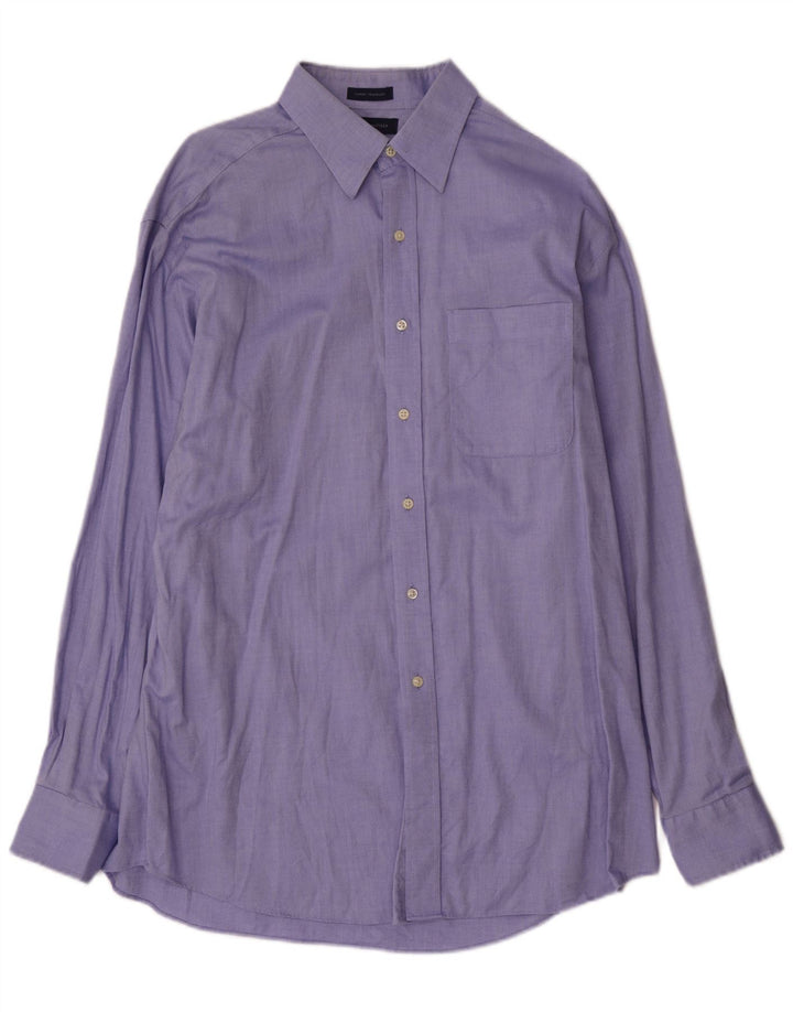 Tommy Hilfiger Chemise Homme Taille 16 Grand Coton Bleu