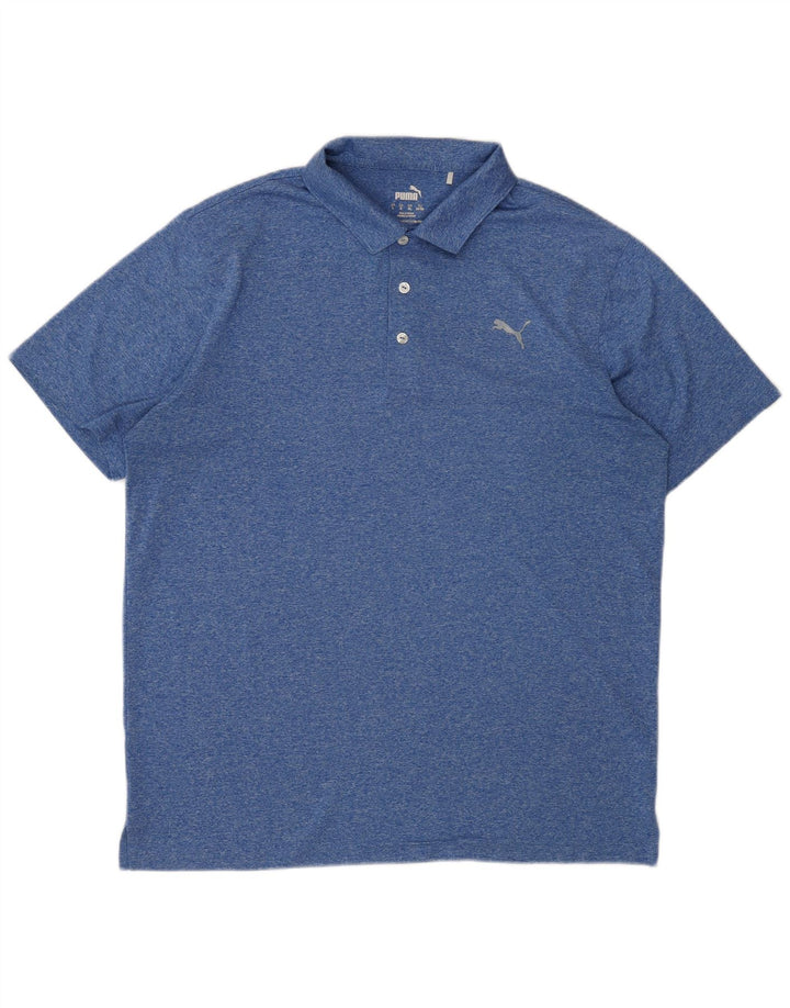 Puma Polo XL Homme Bleu Moucheté Polyester