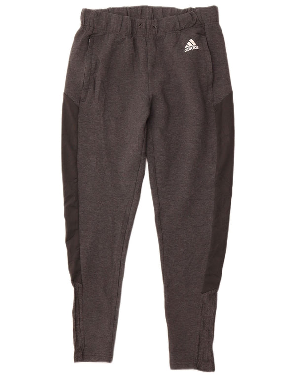 Adidas Pantalon de survêtement Primegreen pour femme UK 8/10 Small Gris Colourblock
