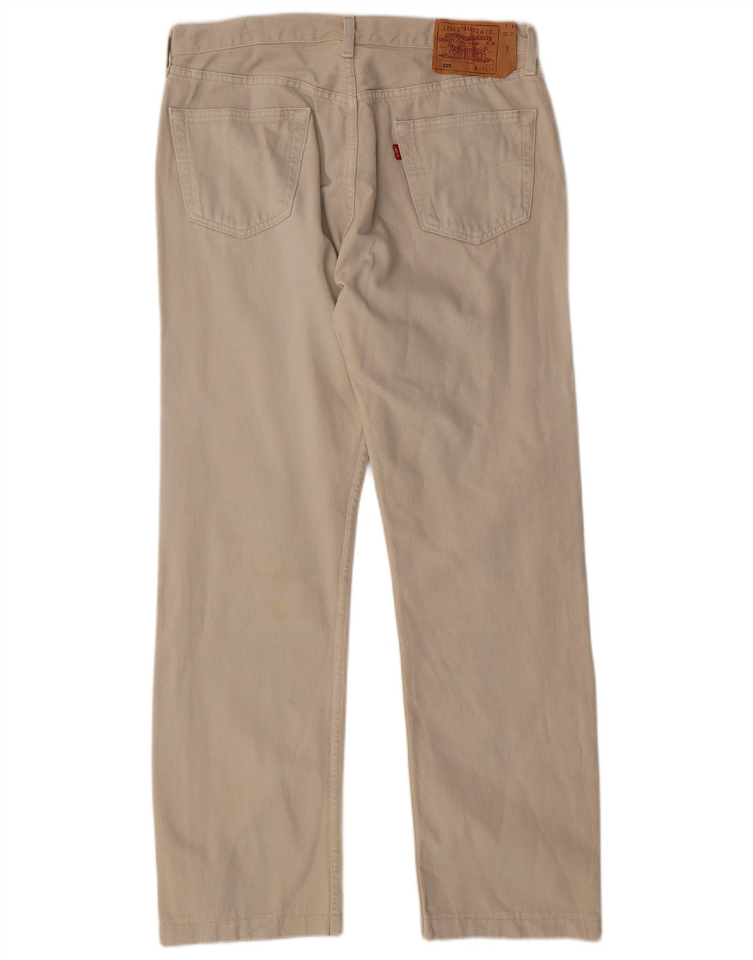 LEVI'S Jean Droit 501 Homme W36 L31 Coton Beige