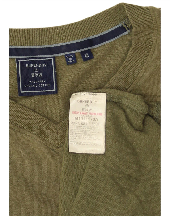 Superdry T-Shirt Homme Kaki Moyen Coton