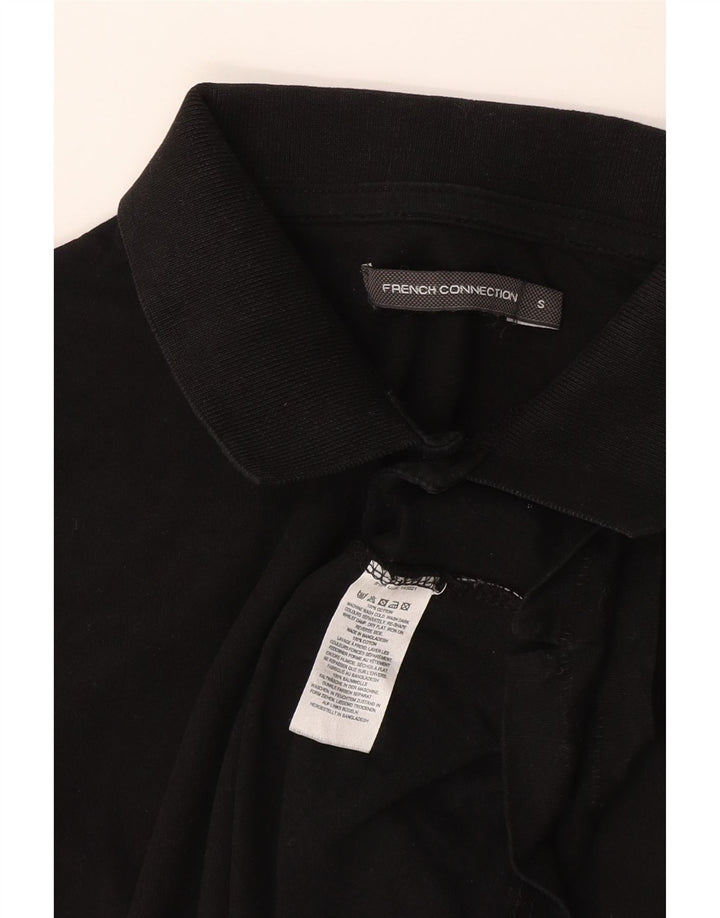 French Connection Polo Homme Petit Noir Coton