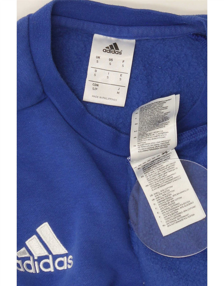 Adidas Sweat-shirt pour homme en coton bleu Taille S