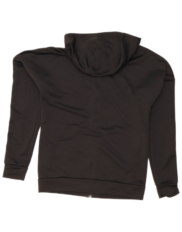 Adidas Pull à capuche zippé pour homme UK 38/40 Polyester noir moyen
