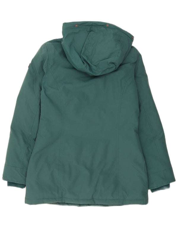 Rifle Veste matelassée à capuche pour femme Coupe ample UK 6 XS Vert Coton