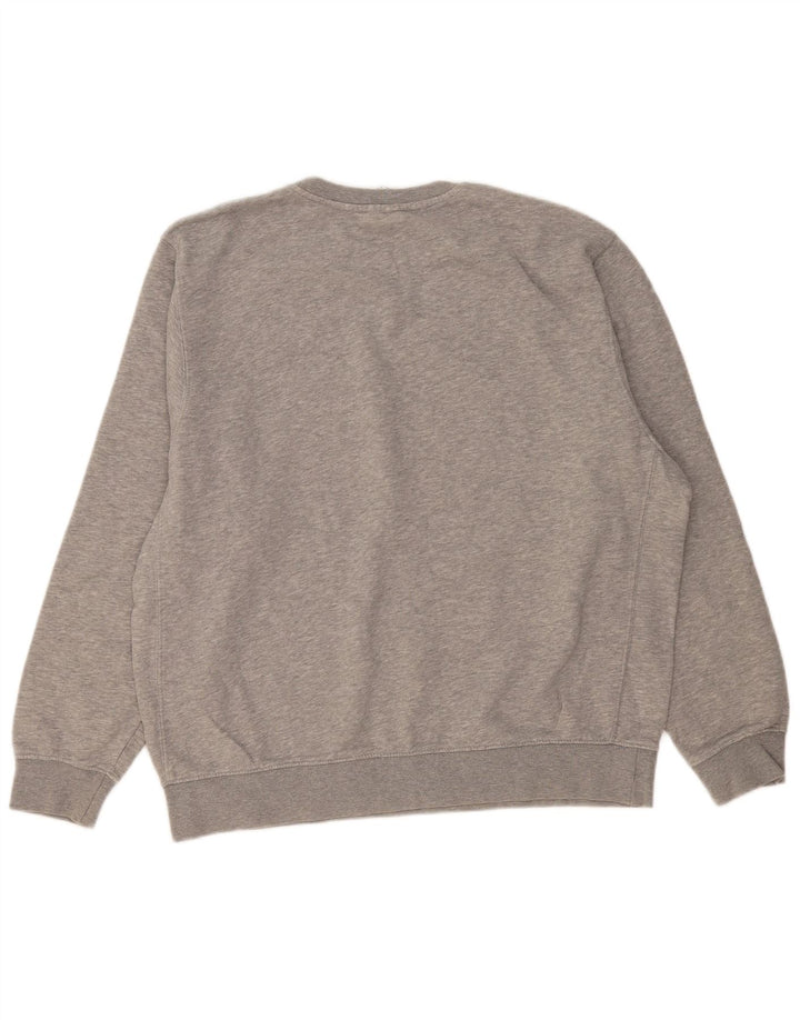 Nike Sweat-shirt graphique pour homme en coton gris Taille L