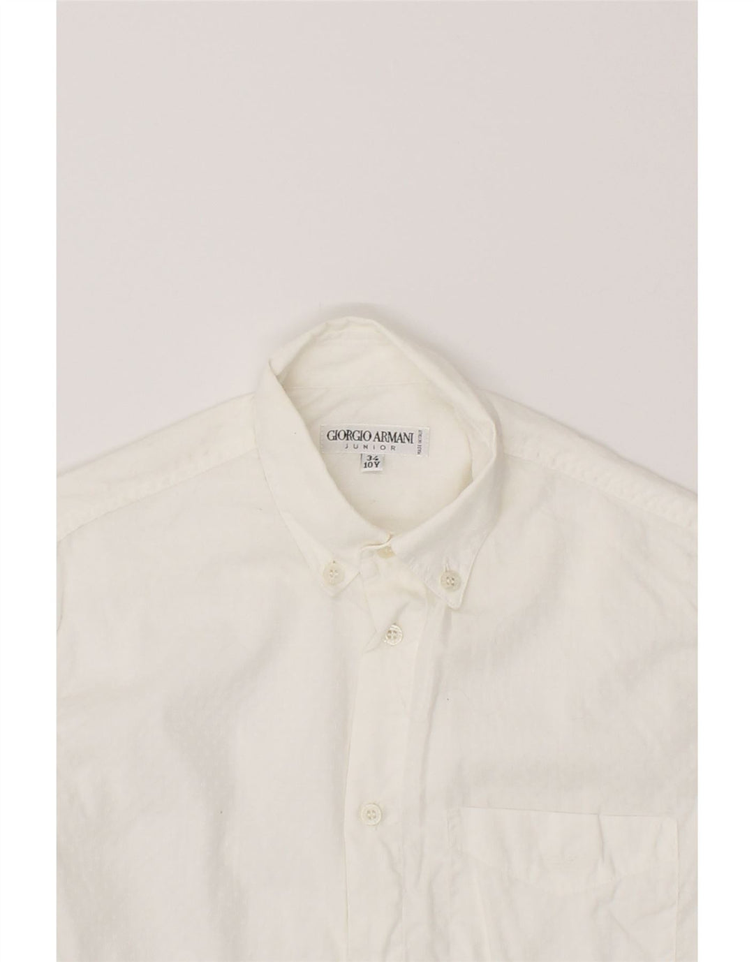 GIORGIO ARMANI Boys Shirt 9-10 Years Off White Vintage Giorgio Armani and Second-Hand Giorgio Armani from Messina Hembry 