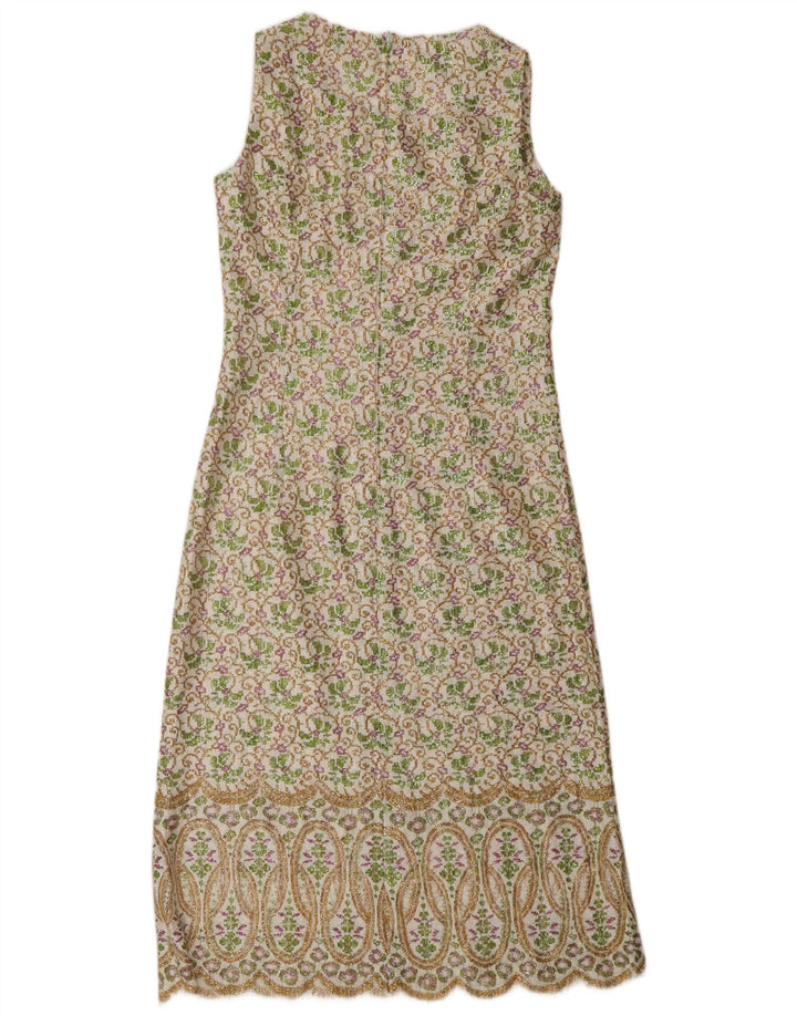 Lucie Linden Robe Maxi Shift Femme EU 38 Moyen Multicolore Floral Années 80