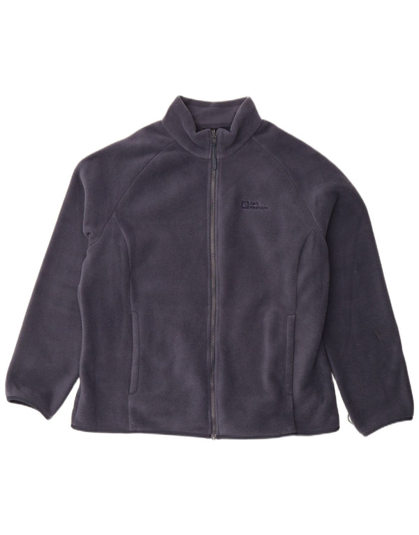 Jack Wolfskin Veste Polaire Femme UK 20 2XL Bleu Marine Polyester