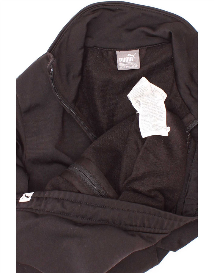 Puma Veste de Survêtement Graphique Garçon 9-10 Ans Noir Colorblock