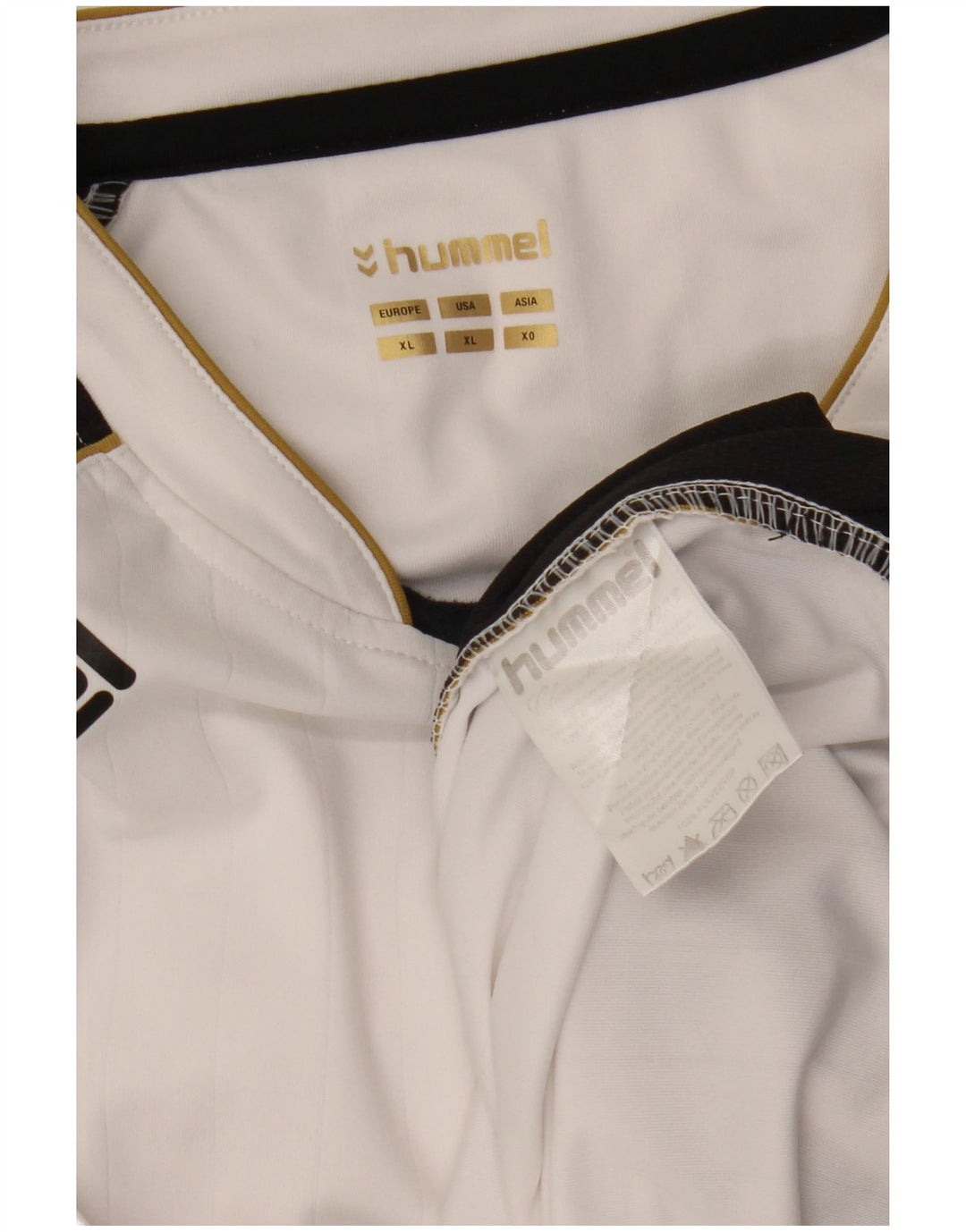 HUMMEL Haut à manches longues XL Homme Blanc Colourblock