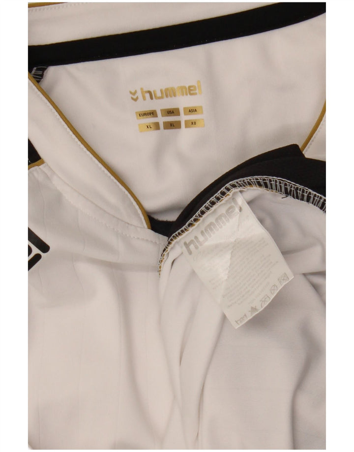 HUMMEL Haut à manches longues XL Homme Blanc Colourblock