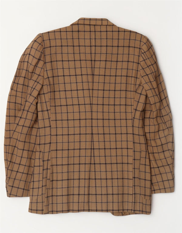 Cerruti 1881 Veste blazer à 2 boutons pour homme IT 54 2XL Beige à carreaux classique