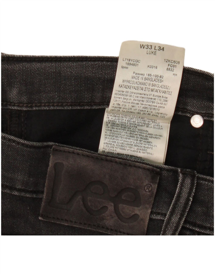 Lee Jean Slim Luke W33 L27 Homme Noir Coton