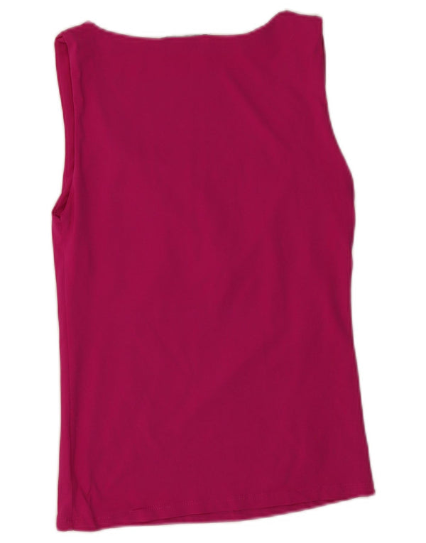 Zara Débardeur Femme UK 12 Rose Moyen