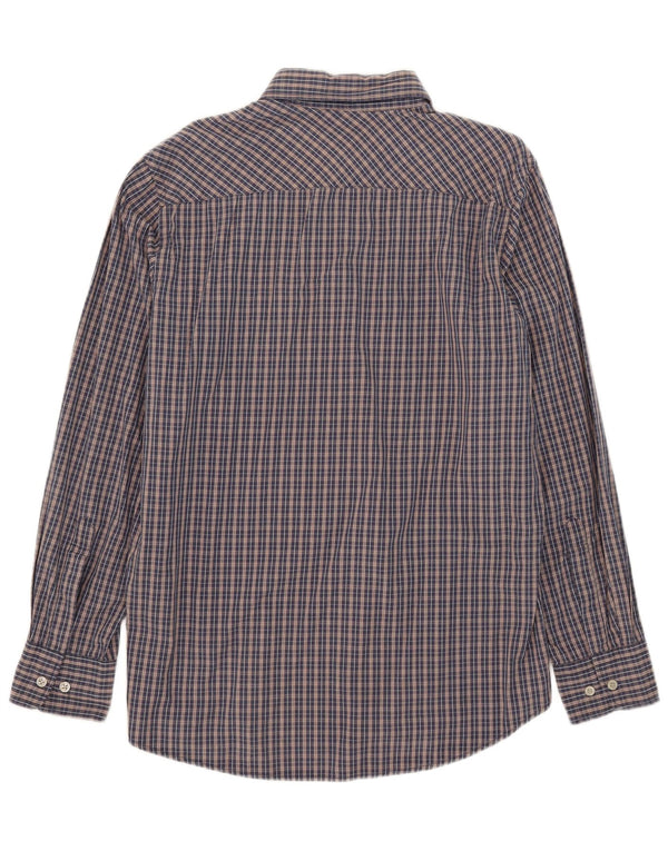 Marlboro Classics Chemise coupe régulière pour homme en coton à carreaux bleu marine
