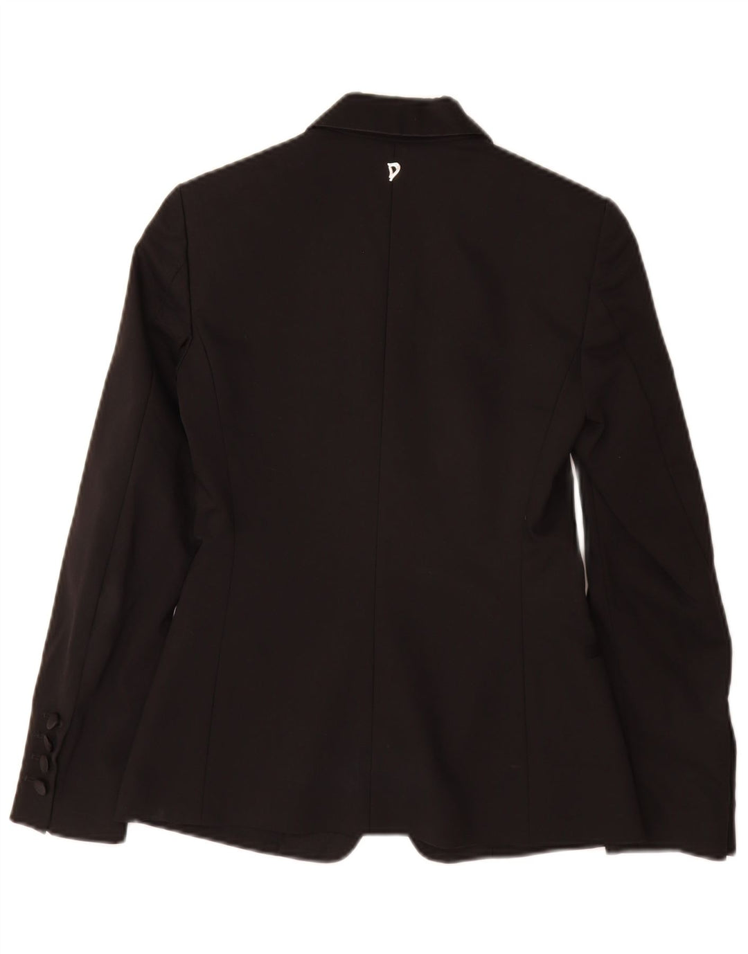 Dondup Veste Blazer 1 Bouton Femme IT 38 XS Noir Coton