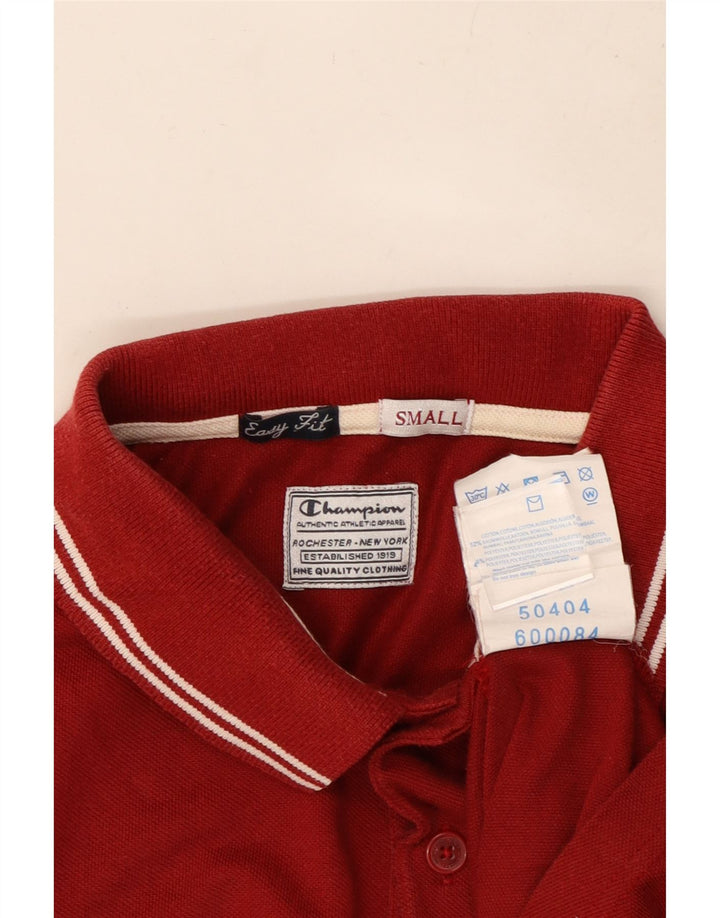 CHAMPION Polo Easy Fit Homme Petit Rouge Coton