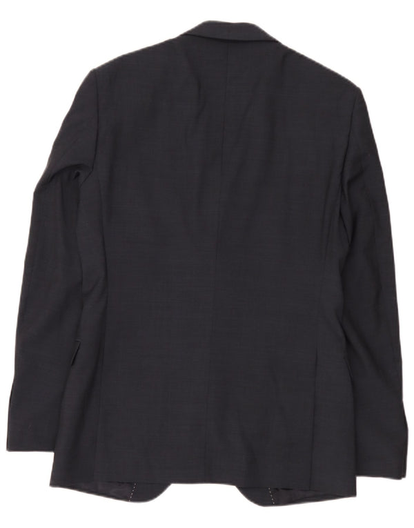 Dkny Veste Blazer Slim Fit à 2 Boutons pour Homme UK 38 Laine Bleu Marine Moyen