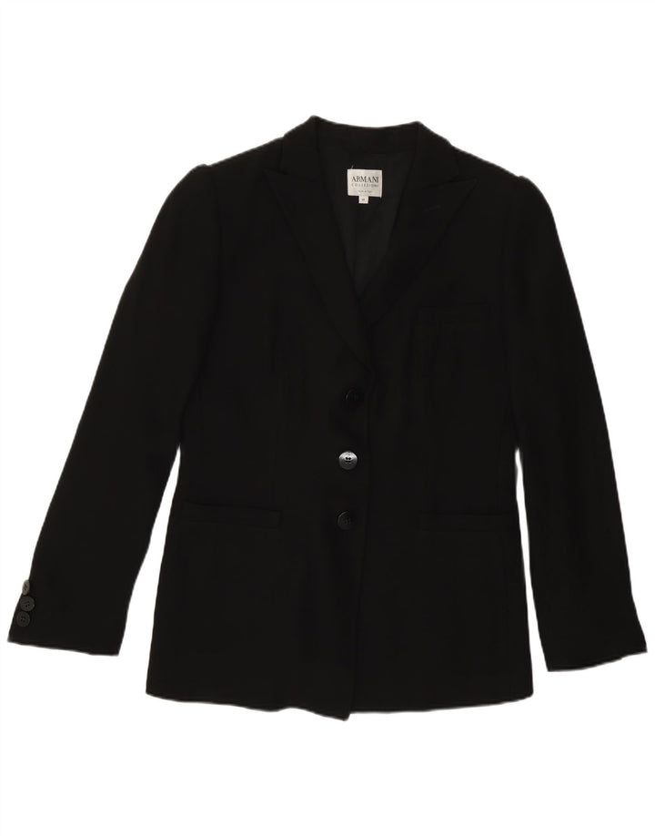 Armani Collezioni Veste blazer à 3 boutons pour femme IT 44 Noir moyen