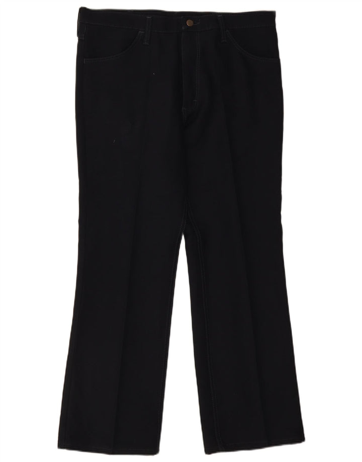 Wrangler Pantalon décontracté droit pour homme W36 L30 Bleu marine Polyester